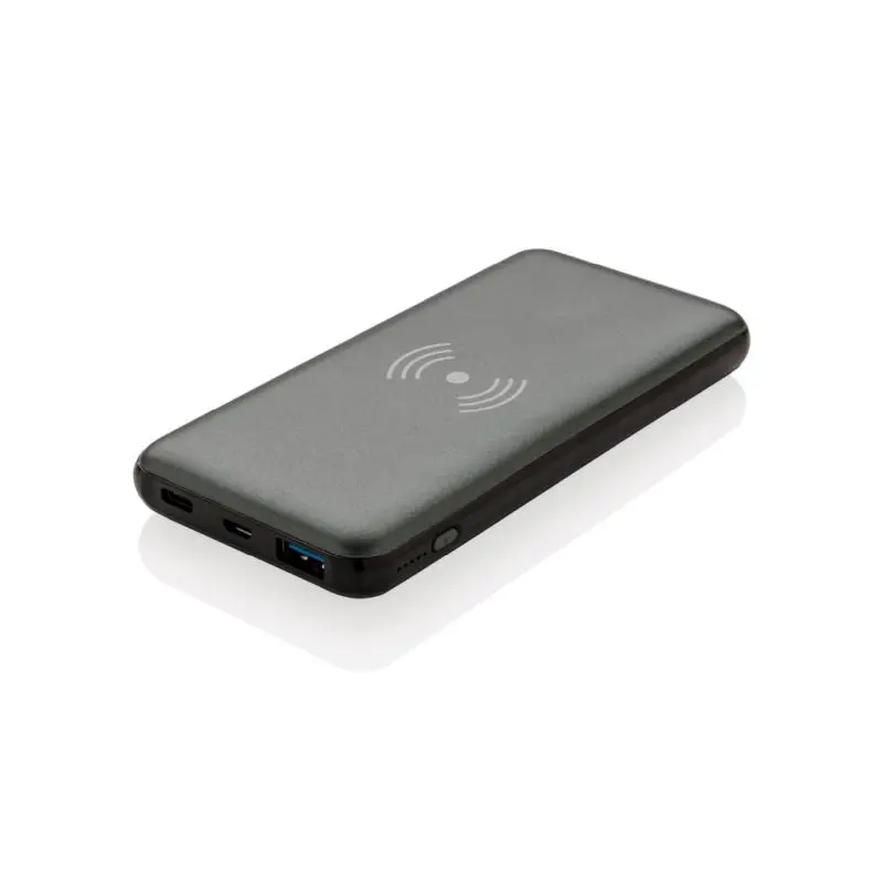 Schnellladefähige 10W Kabellose Powerbank 10.000 mAh mit PD - Grau