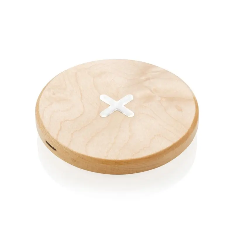 5W Wireless Charger aus Holz - Brauner Kabelloser Ladegerät, Nachhaltiges Design