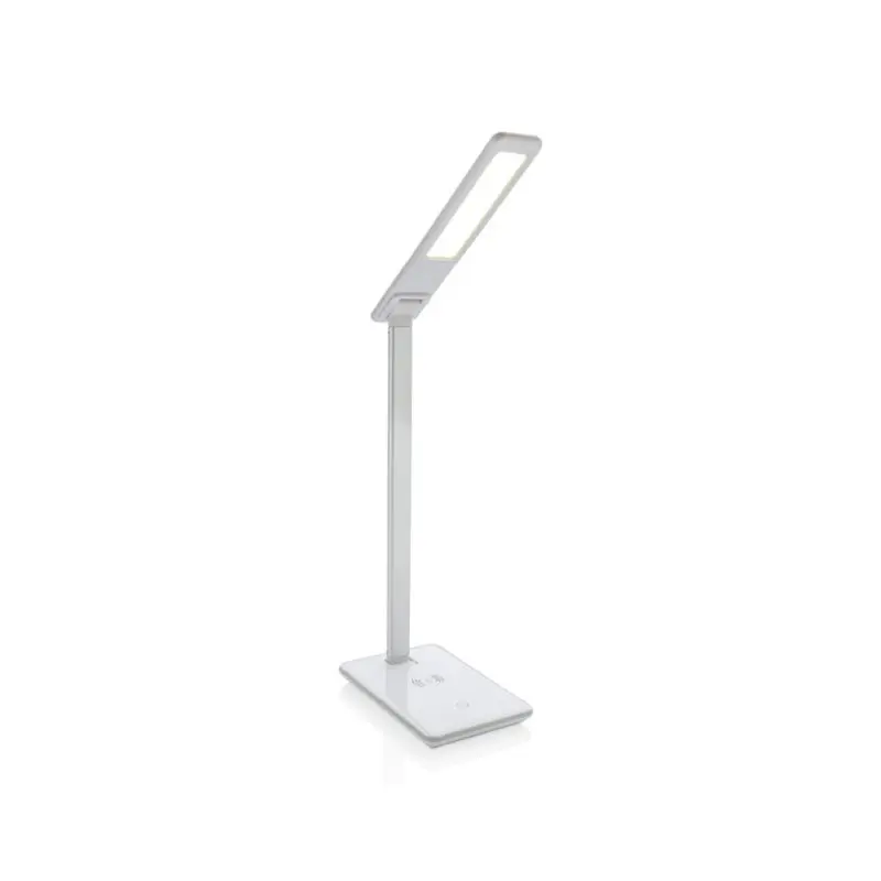 5W Kabellose Ladestation Schreibtischlampe - Weiß - Multifunktionale LED Tischlampe