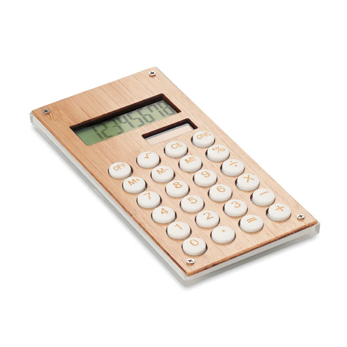 8-stelliger Bambus-Taschenrechner