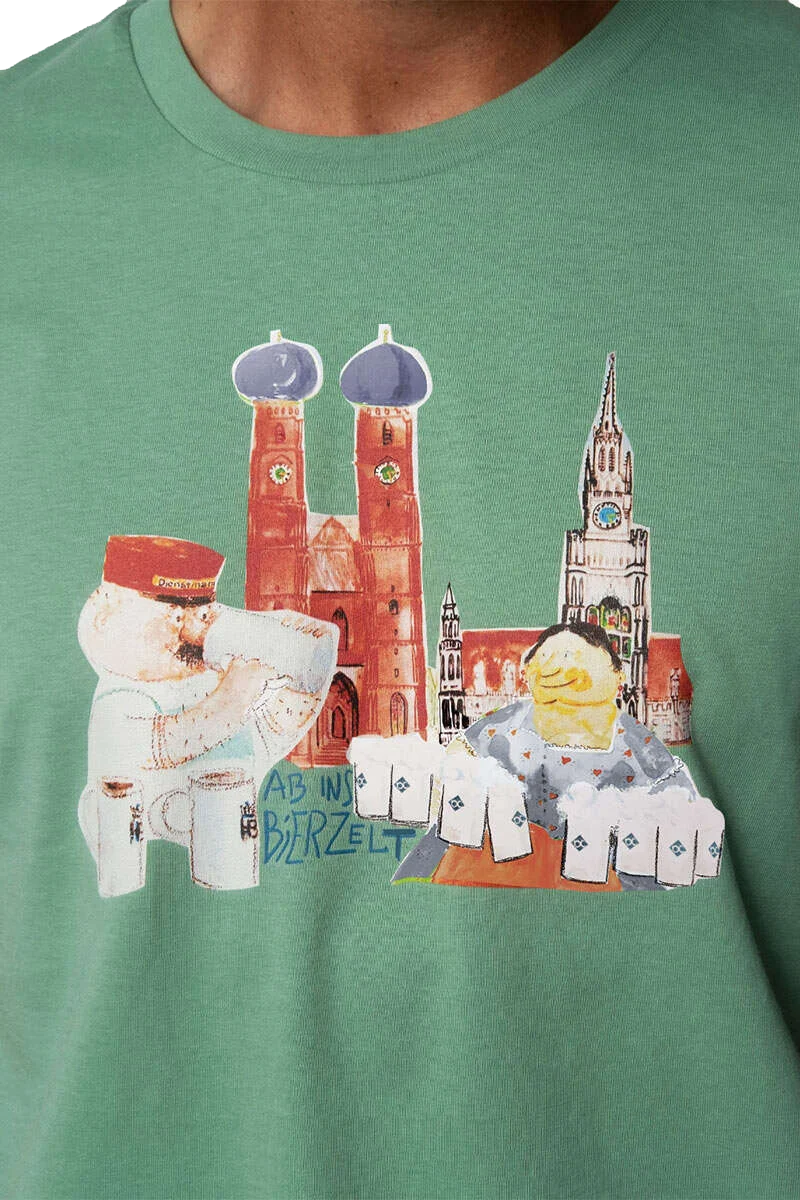Herren T-Shirt 'AB INS BIERZELT'