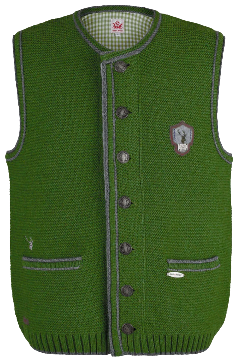 Herren Strickweste sportiv
