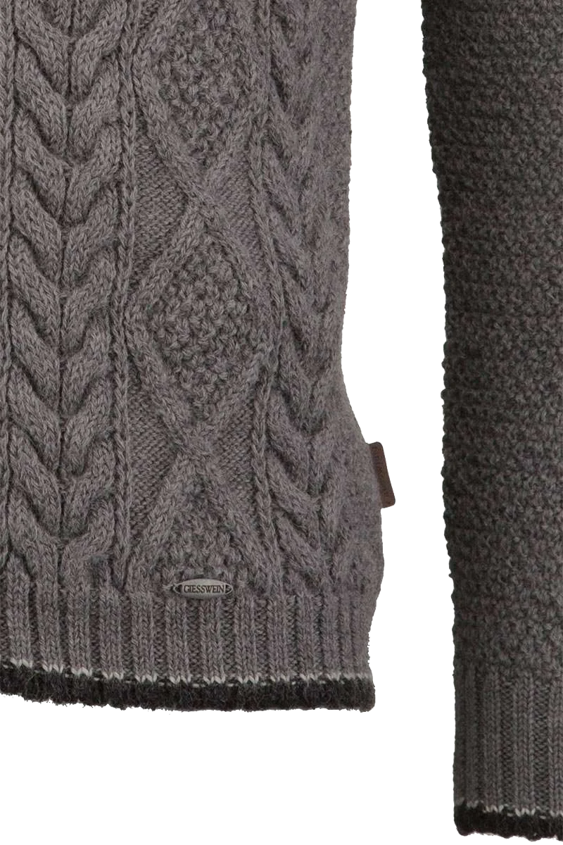 Herren Strickjacke Stehkragen