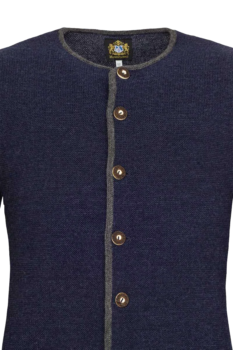 Herren Strick-Janker - dunkelblau