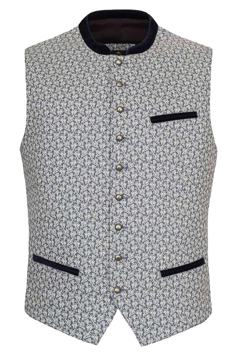 Herren Stretch Trachtenweste slim-fit