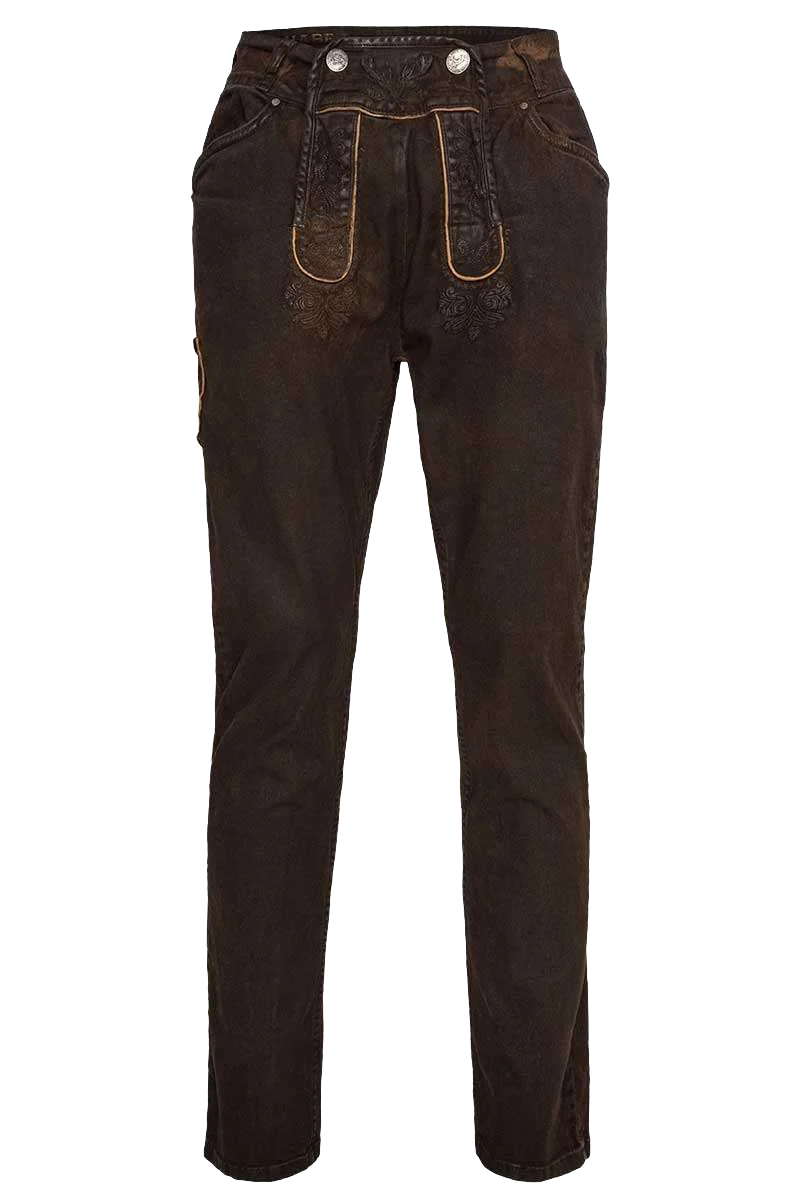 Herren Jeans 'Lederhose' lang