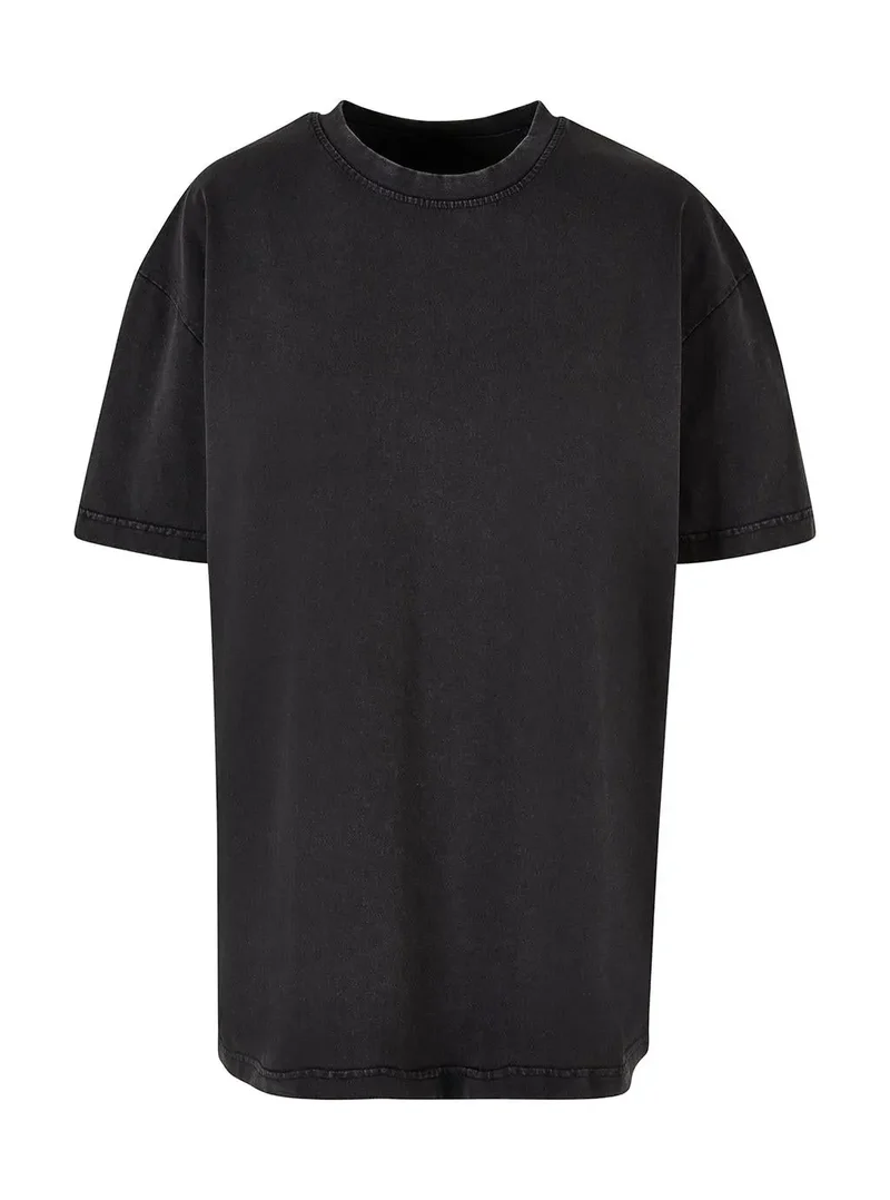 Damen Oversized Acid Wash Top