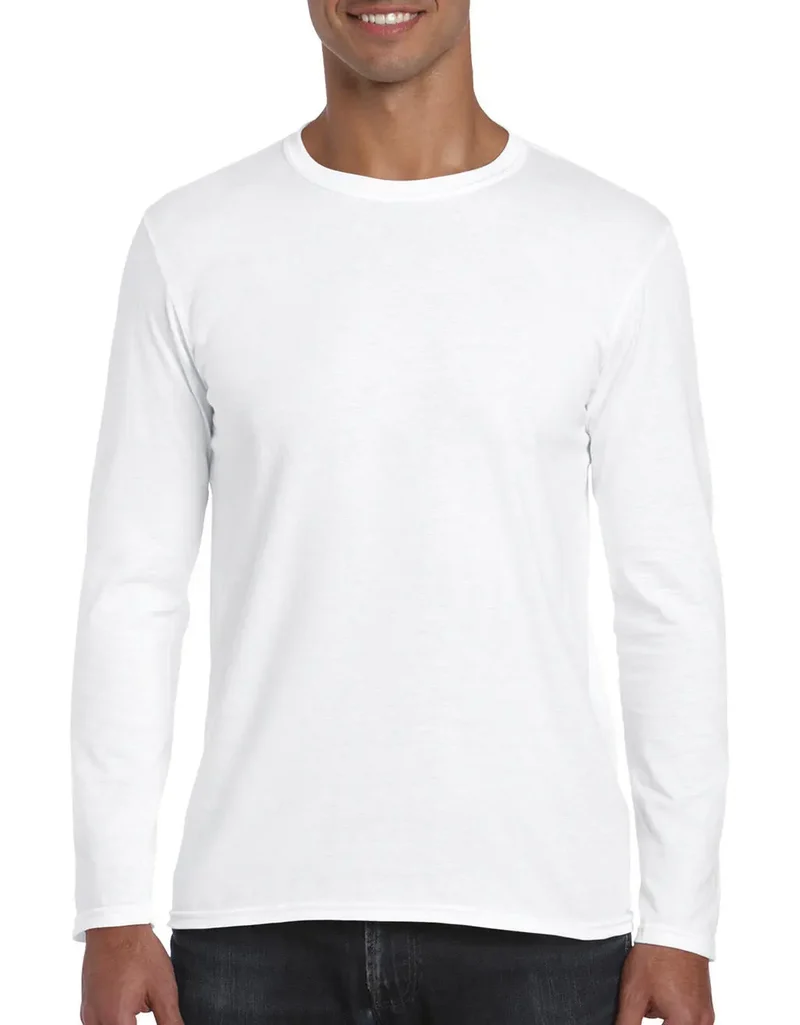 Bequemes Langarm-T-Shirt für Erwachsene im Softstyle-Design