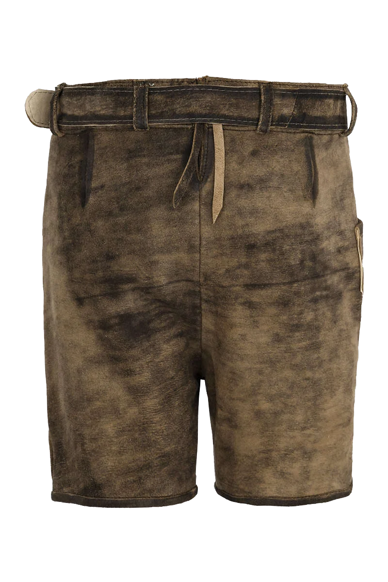 Kinder Lederhose kurz mit Gürtel
