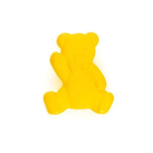 Kinderknopf Bär Gelb 14 mm – Kunststoffknopf KK-20GELB