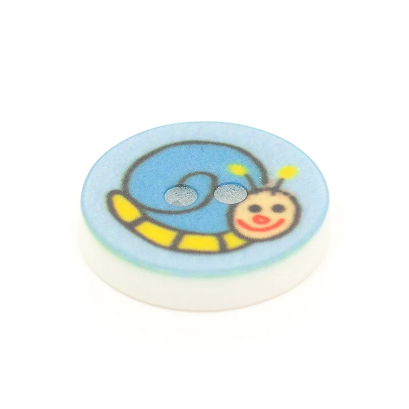 Kinderknopf Schnecke Blau 12 mm – Kunststoffknopf KK-13-BLAU