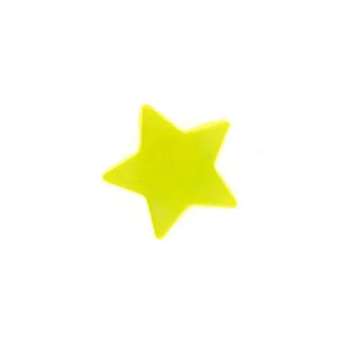 Kinderknopf Stern Gelb 17 mm – Kunststoffknopf KK-100GELB