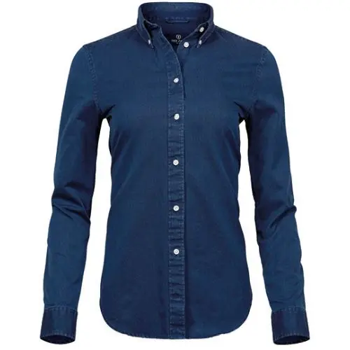 Damen Twill-Hemd, Lässig & Stilvoll, Vielseitig Einsetzbar