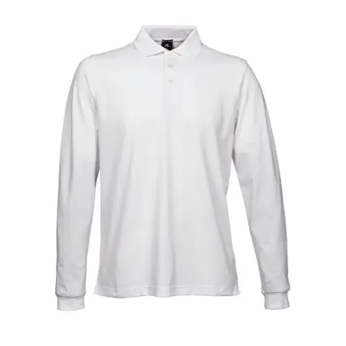 Herren Luxus Stretch Langarm-Poloshirt - Komfort und Stil