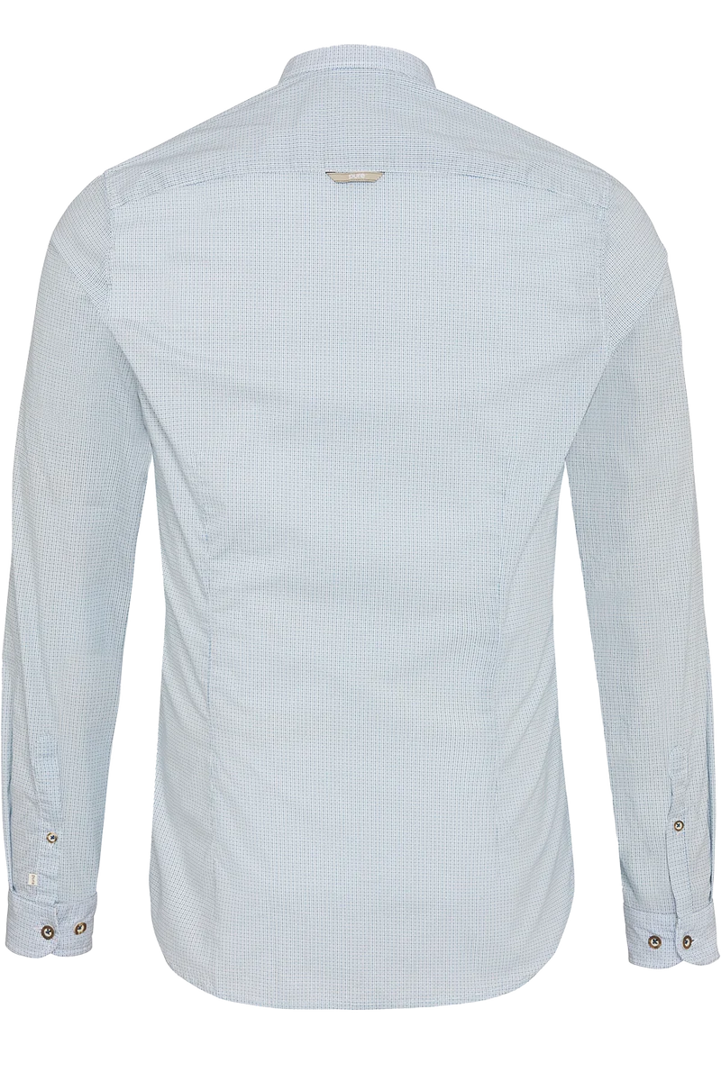 Herren Slim Fit-Trachtenhemd gemustert - blau