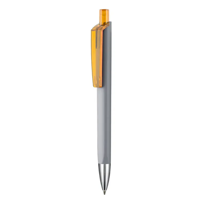 Kugelschreiber TRI-STAR SOFT ST - Stein-Grau & Mango-Gelb, Ergonomischer Zweifarbiger Stift