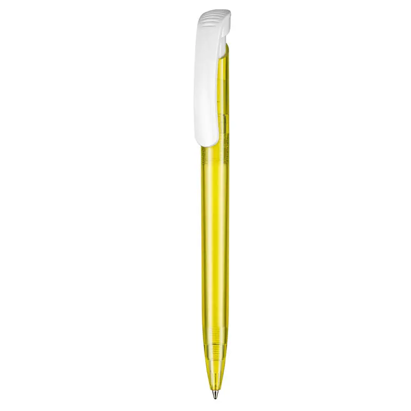 Kugelschreiber CLEAR TRANSPARENT S - Ananas-Gelb, Durchsichtiger Stift