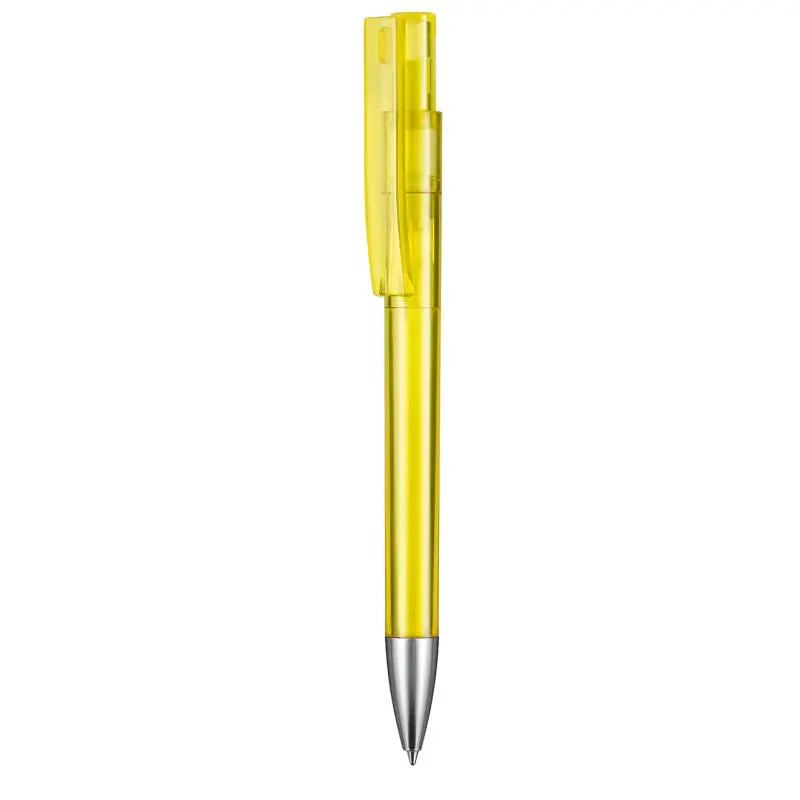 STRATOS TRANSPARENT Kugelschreiber in Ananas-Gelb – Leuchtend & Durchsichtig