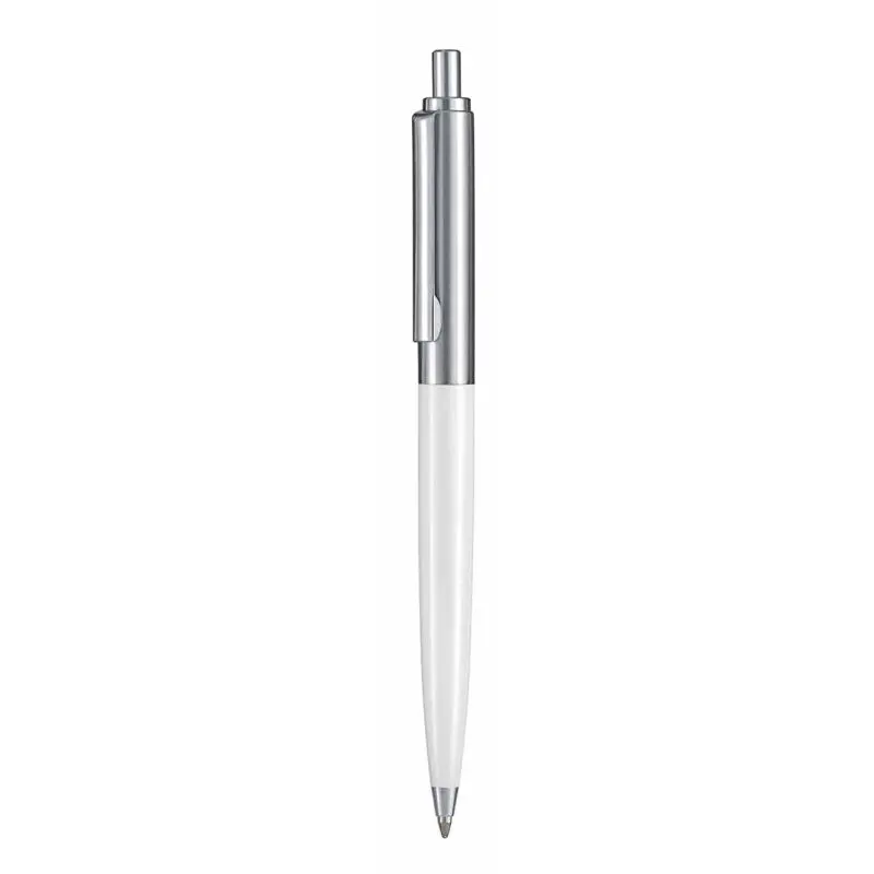 Kugelschreiber KNIGHT - Reinweiß, Eleganter Premium Schreibstift