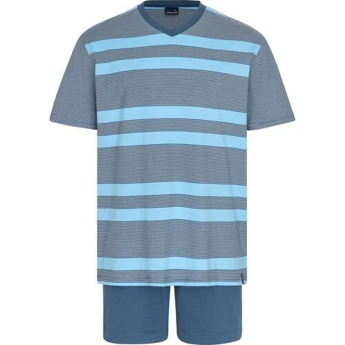 Ammann V-Kragen T-Shirt blau