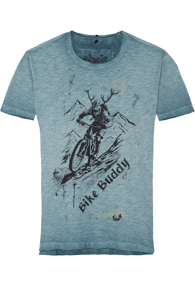 Herren T-Shirt 'Bike Buddy' Bio-Baumwolle