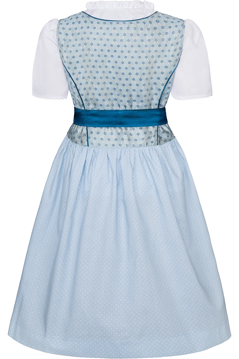 Kinderdirndl mit Blumenmuster und Bluse