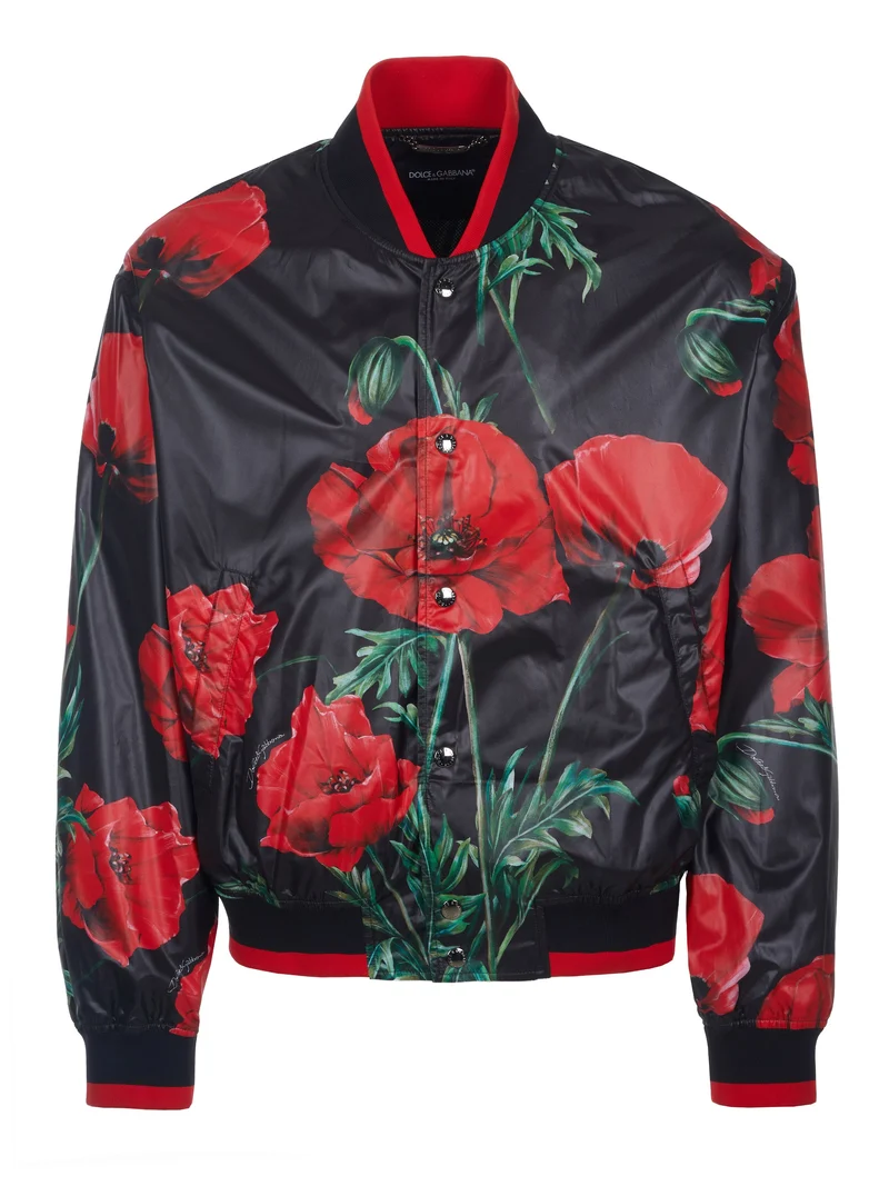 Dolce & Gabbana Papaveri Bomberjacke
