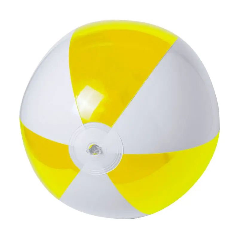 Zeusty Strandball in Gelb-Weiß 28 cm, Ideal für Strand und Pool