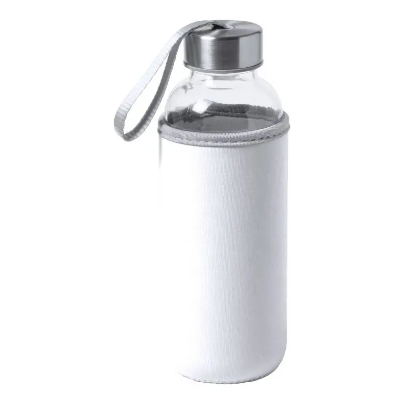 Dokath Elegante Trinkflasche 420ml in Reinweiß - Kompakt und Praktisch