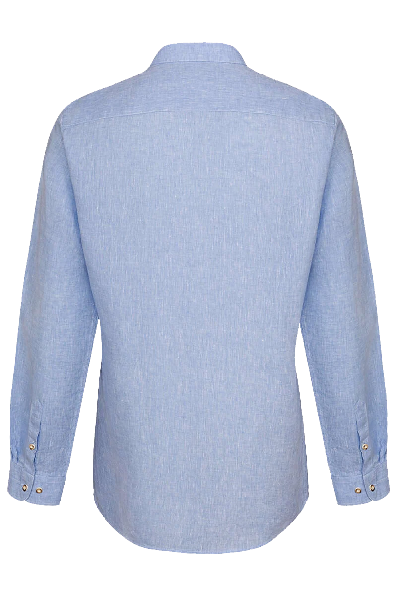 Herren Leinen Hemd Slim-Fit