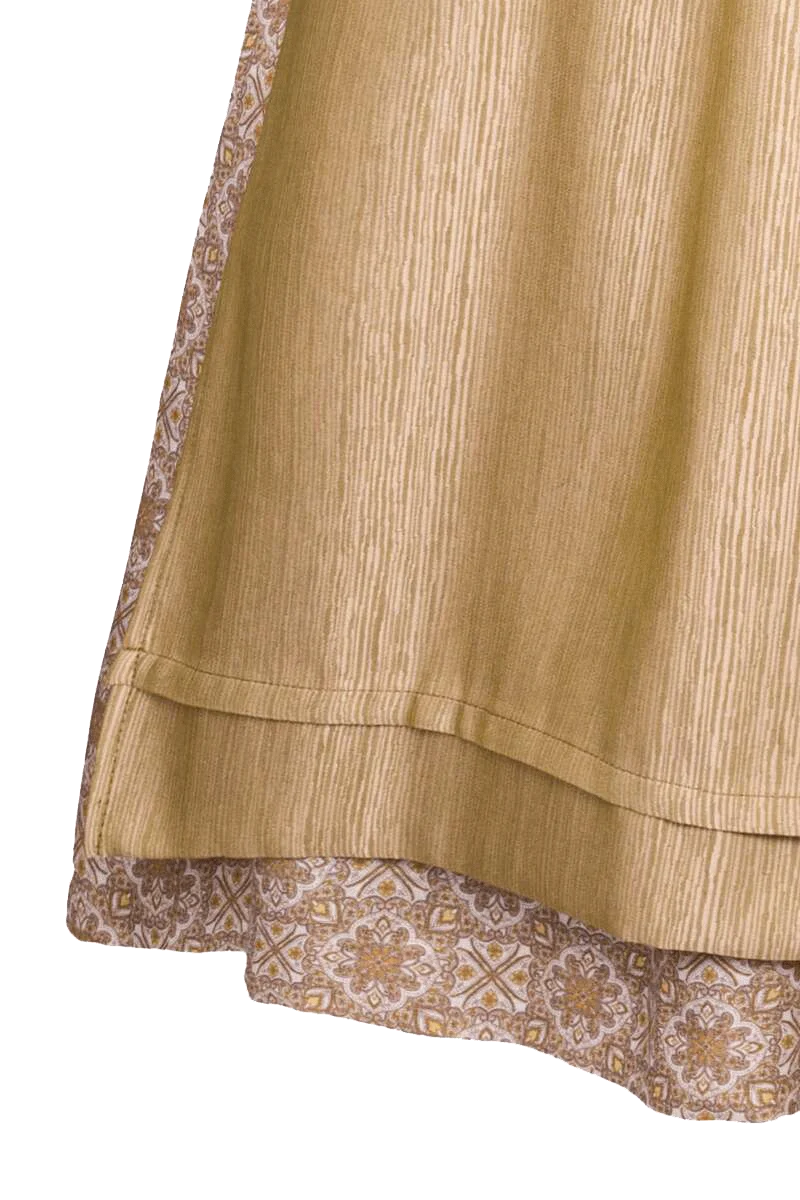 Dirndl lang gemusterter Rock