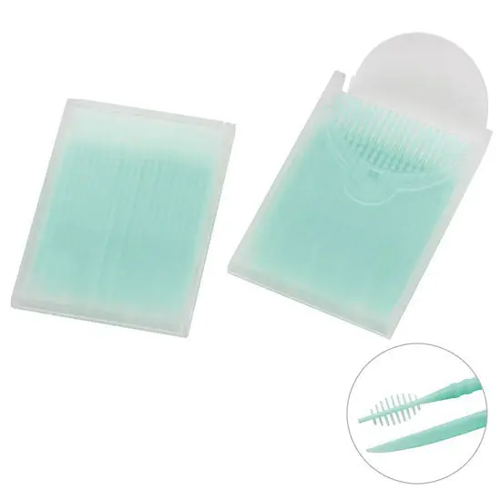 Zahnstocher mit Interdentalbürste in Grün – Klar & Präzise Reinigung