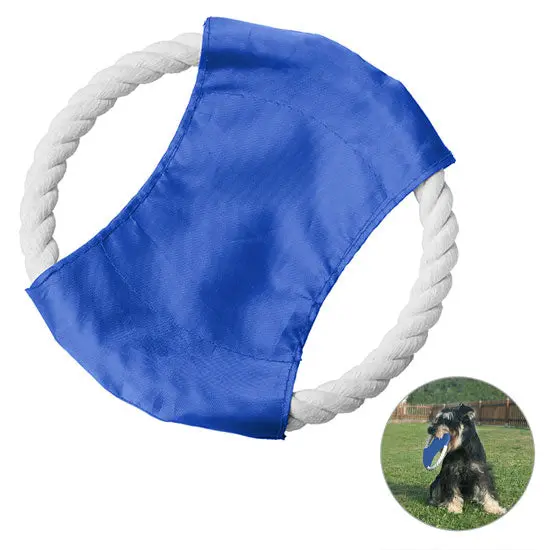 Blau-Weiße Hunde-Wurfscheibe – Robust & Flugstabil für Spiel & Training