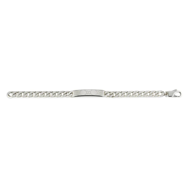 Gucci Armband Damen Signature Silber 925 GG Tag Kettenarmband 814851-J8400-8106