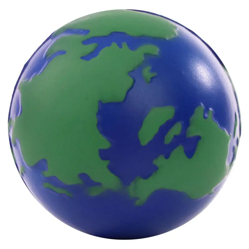 SQUEEZIES Erdball - blau - grün - Antistressball - Weltkugel - Handtrainer - Büro-Gadget