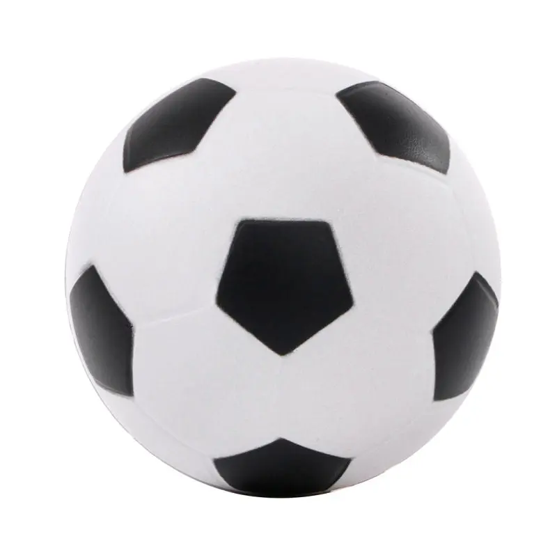Schwarz-Weißer Fußball Squeezie - Stressabbau Ball im Sportdesign