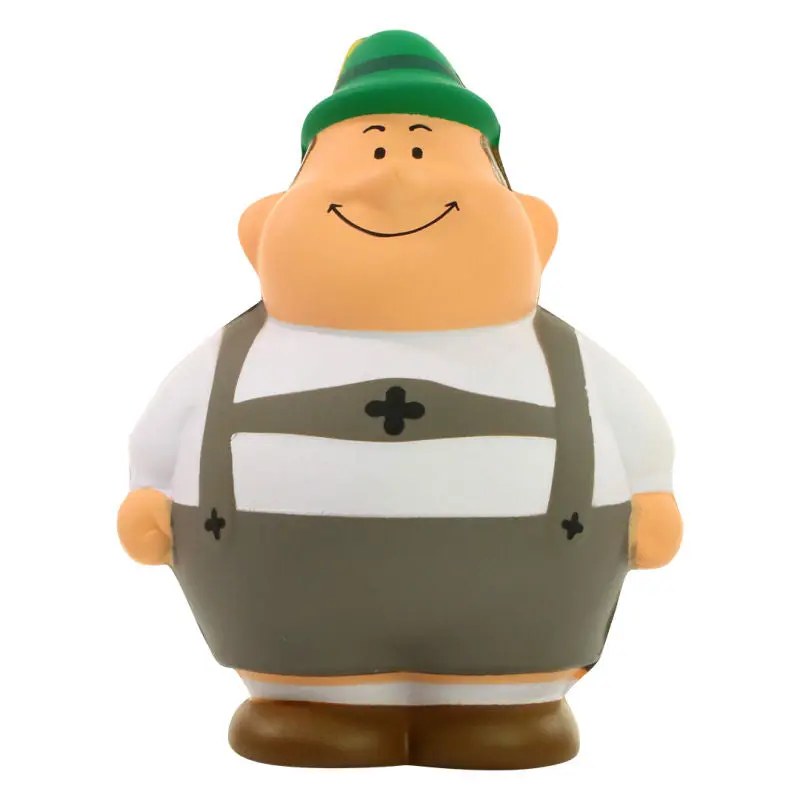 Mehrfarbiger SQUEEZIES Bayer Bert Stressball - Weiche & Robuste Anti-Stress Figur