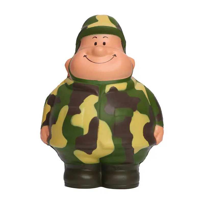 SQUEEZIES Gefreiter Bert - Bunter Stressball Mehrfarbiger Stresslöser für Geburtstagsfeiern