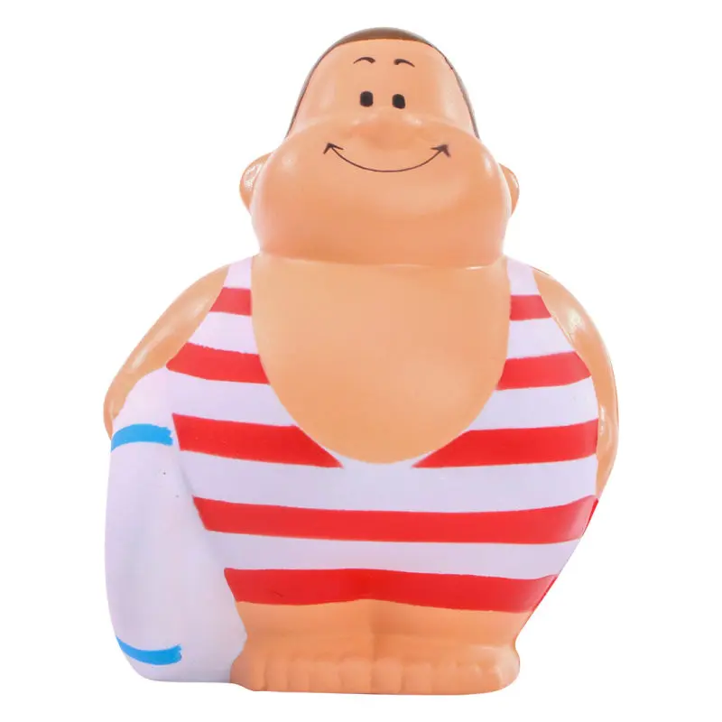 Buntes SQUEEZIES Schwimmer Bert - Antistress-Spielzeug für den Schreibtisch