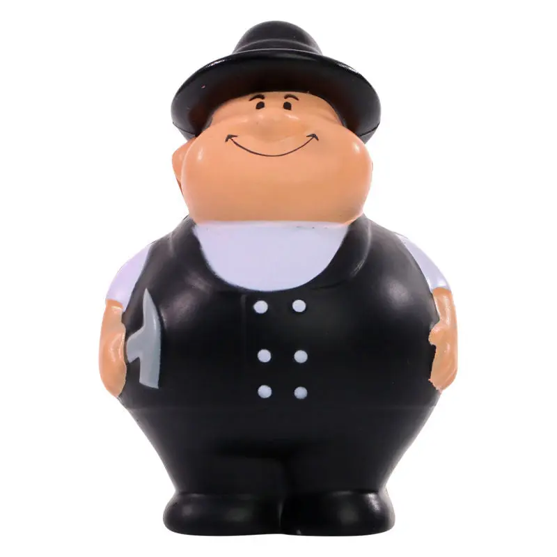 Bunter SQUEEZIES Dachdecker Bert Stressball - Spaßiges Schreibtischspielzeug & Entspannungshilfe