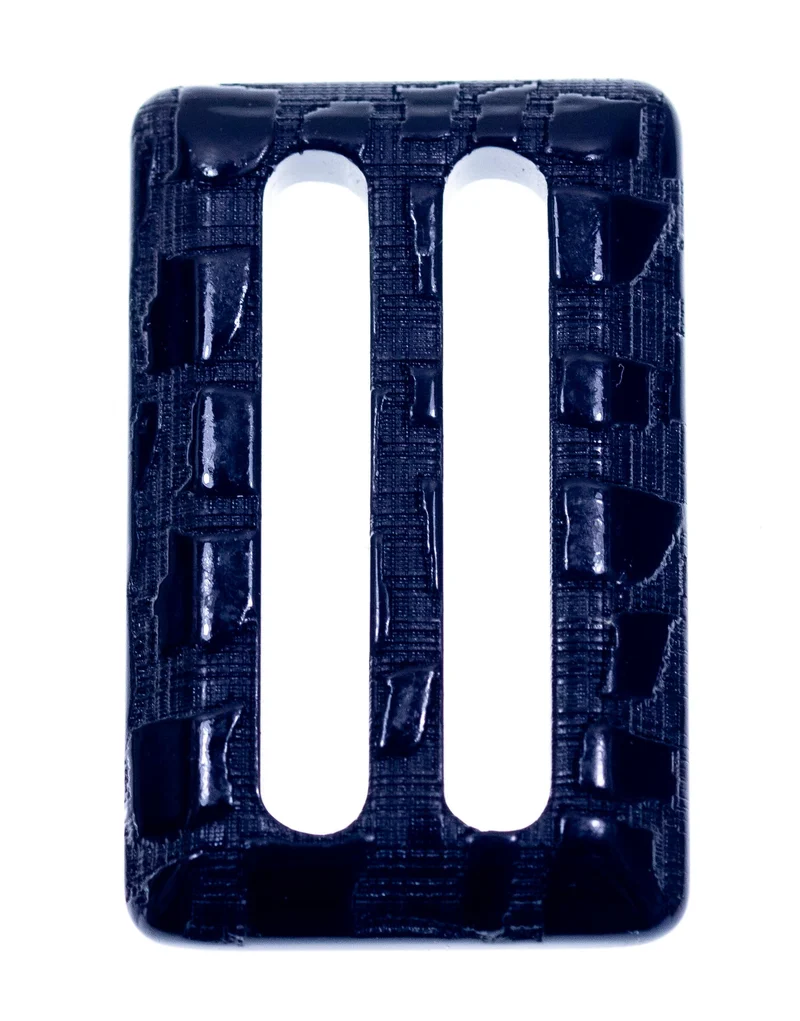 Gürtelschnalle Schleife Schwarz 57 x 35 mm – Kunststoffschnalle S-36