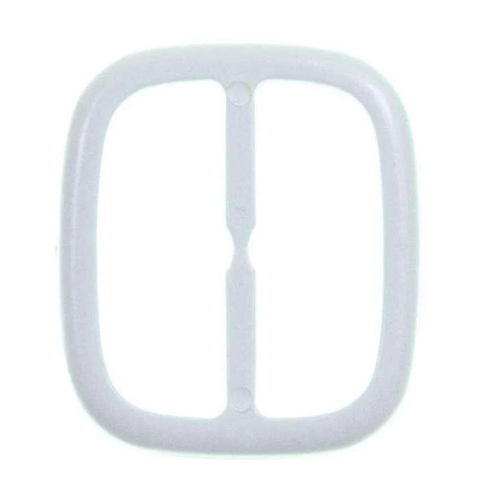 Gürtelschnalle Weiß 31 x 27 mm – Kunststoffschnalle S-17