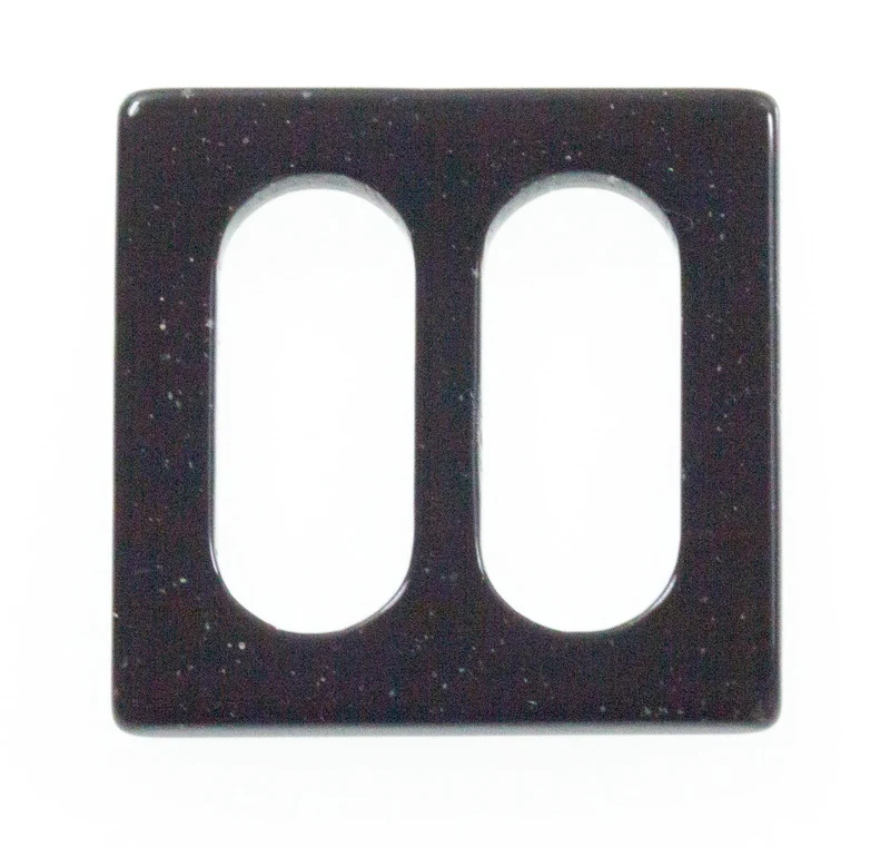 Gürtelschnalle Quadratisch Schwarz 24 x 24 mm – Kunststoffschnalle S-21
