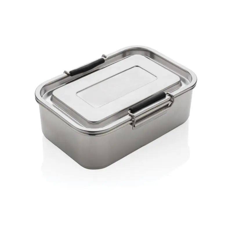 Auslaufsichere Lunchbox aus recyceltem Edelstahl - Nachhaltige Silberne Brotdose, Umweltfreundlich