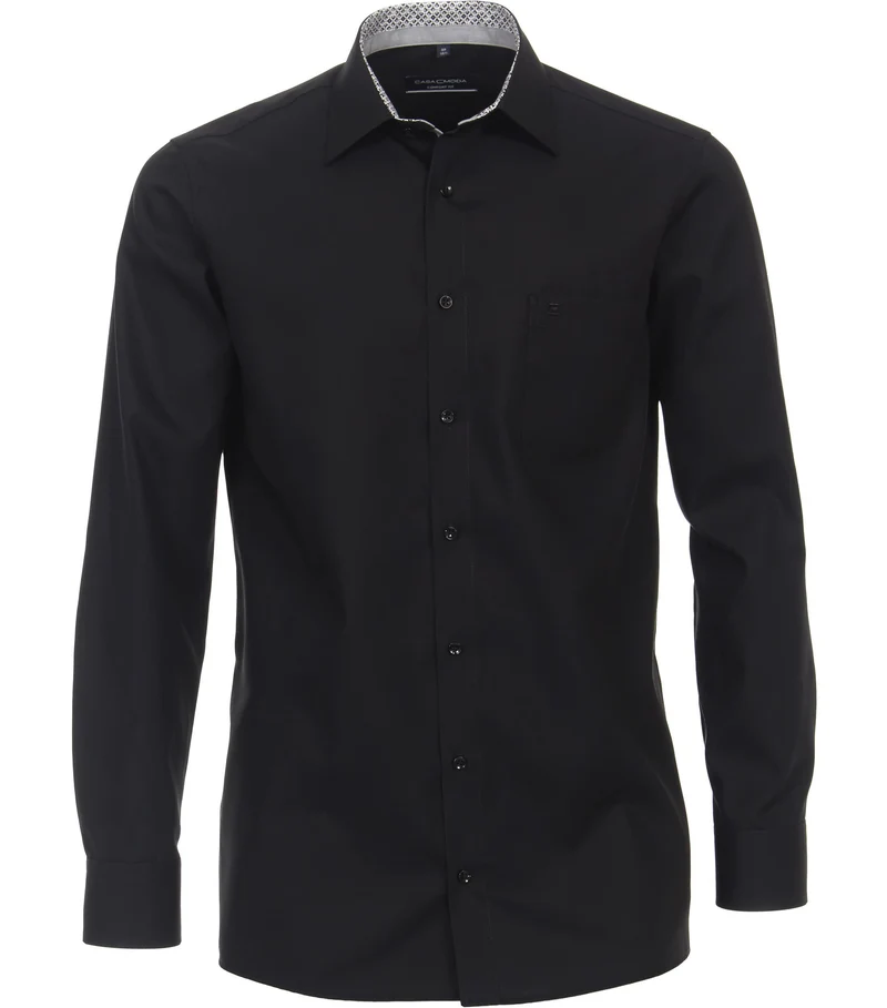 Casa Moda Langarm FreizeitHemd schwarz
