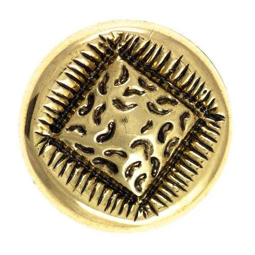 Ösenknopf Goldfarben – Kunststoffknopf KGO-37