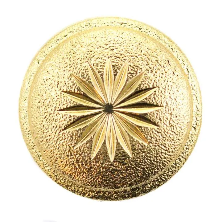 Ösenknopf Stern Goldfarben – Kunststoffknopf KGO-33