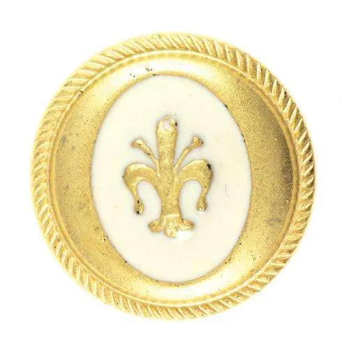 Ösenknopf Motiv Goldfarben 15 mm – Kunststoffknopf KGO-11