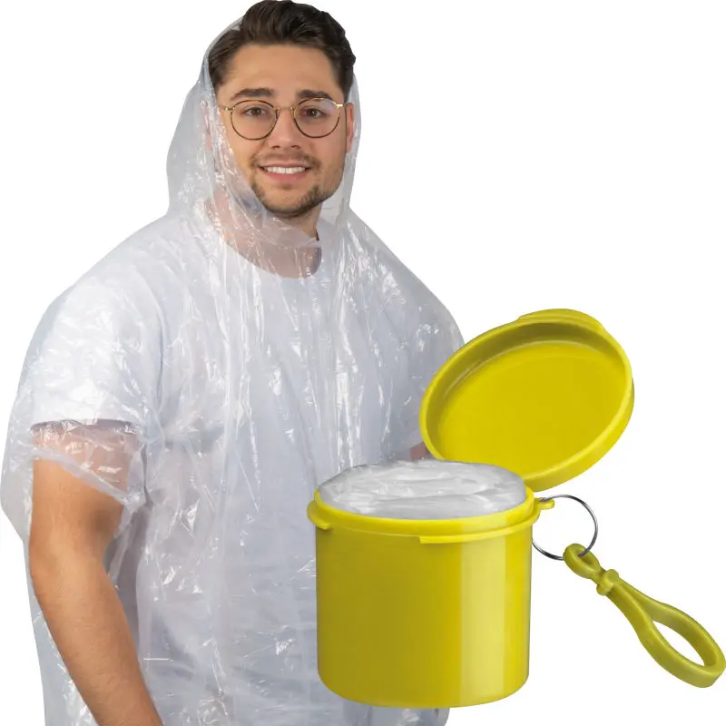 Regensburg Regenponcho in Leuchtendem Gelb - Sichtbarer Schutz bei Regen
