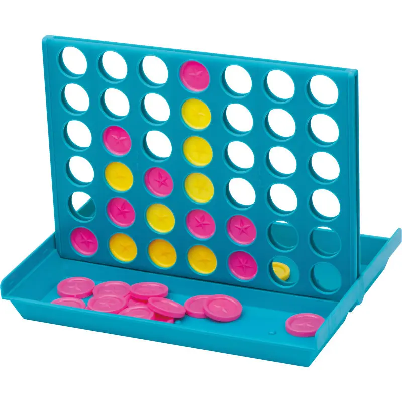 4-in-einer-Reihe - Spiel Genk - Türkis: Klassisches Strategiespiel für Kinder und Erwachsene